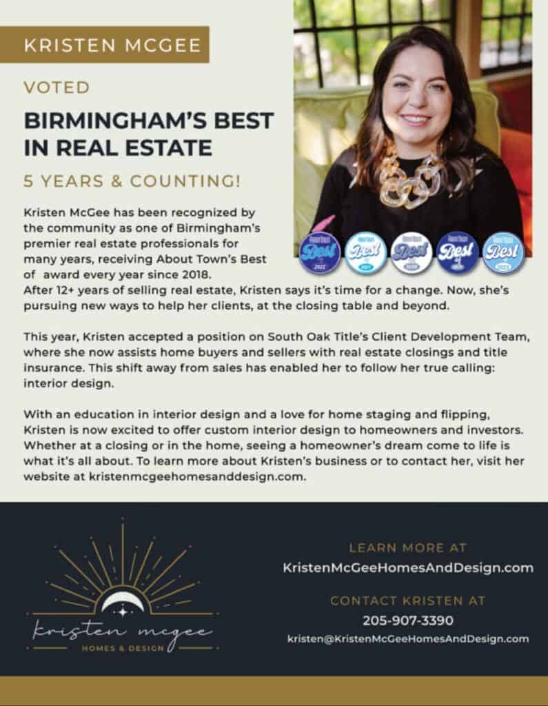 Kristen McGee Interiors real estate platform showcasing innovative features.