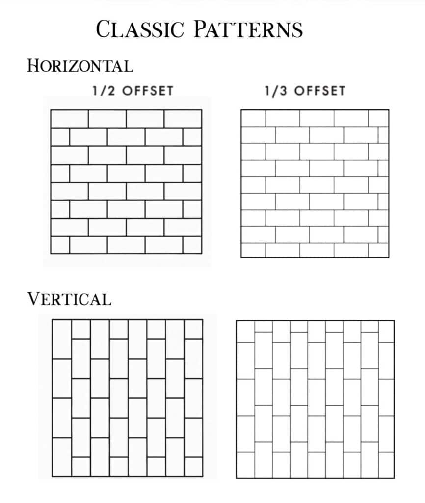 Elegant interior design with classic brick patterns.